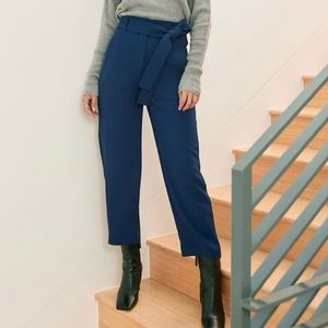 Wilfred Blue Tie Front Jallade Pants Aritzia Trousers Size 0 Women